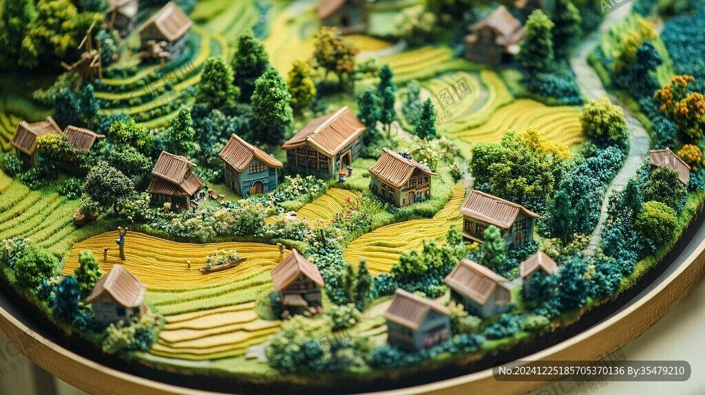 新農(nóng)村實景微縮模型
