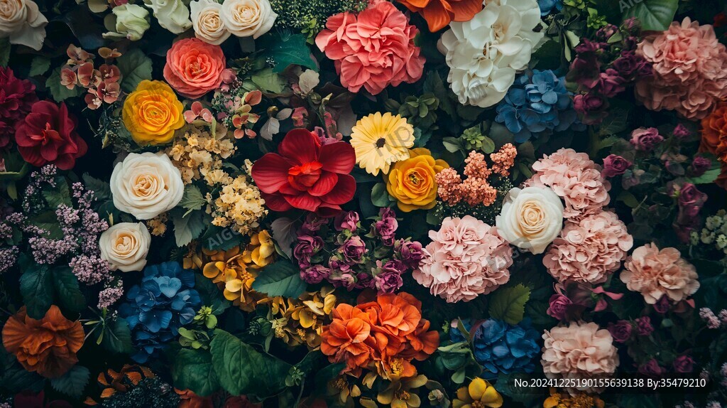 高清鮮花墻