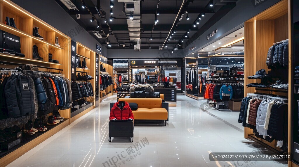 運(yùn)動(dòng)品牌店內(nèi)景環(huán)境