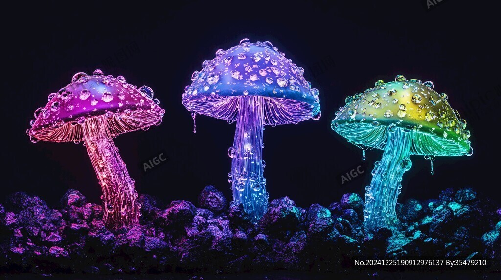 仿真蘑菇彩燈