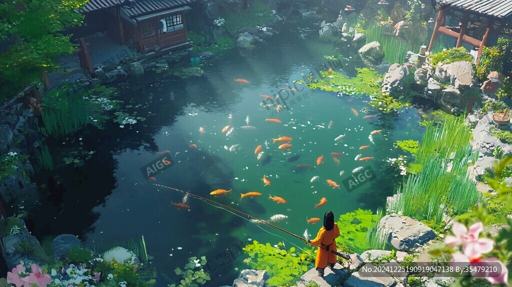 放生池金魚