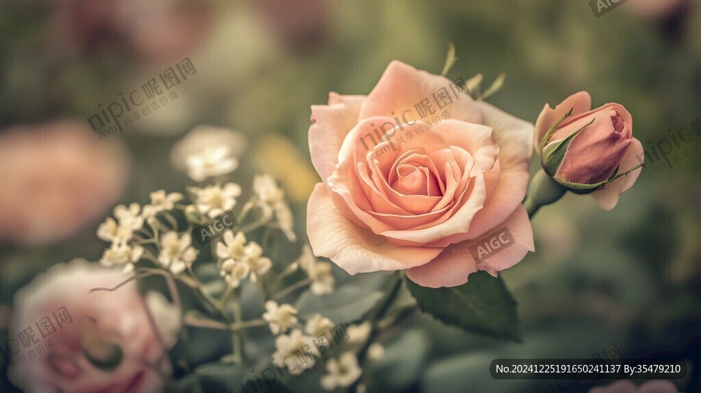 唯美浪漫月季花