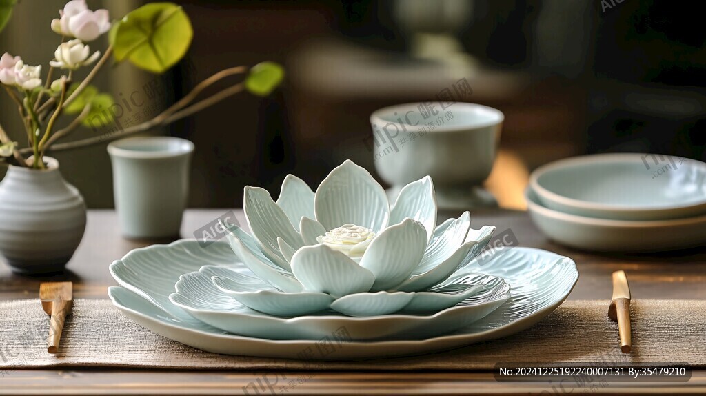 荷花茶盤(pán)