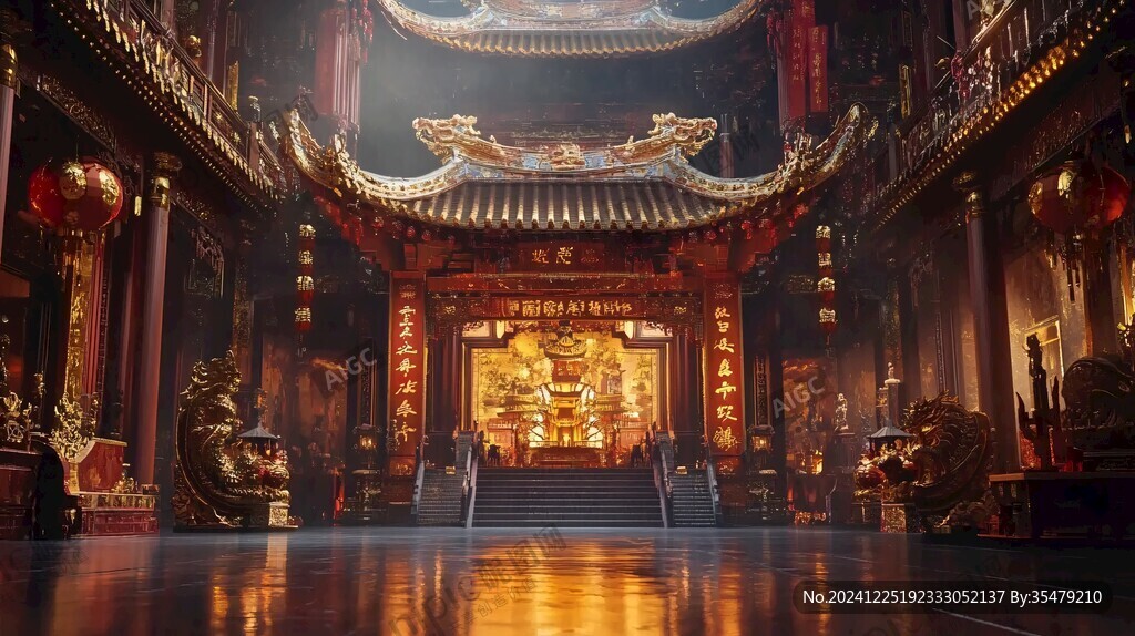 金碧輝煌寶殿