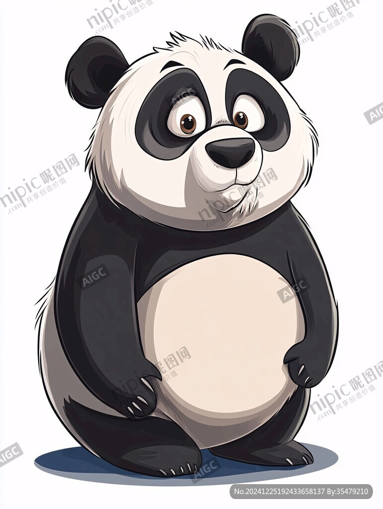 原創(chuàng)卡通熊貓動(dòng)物插畫(huà)