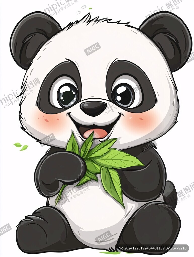 原創(chuàng)卡通熊貓動(dòng)物插畫(huà)