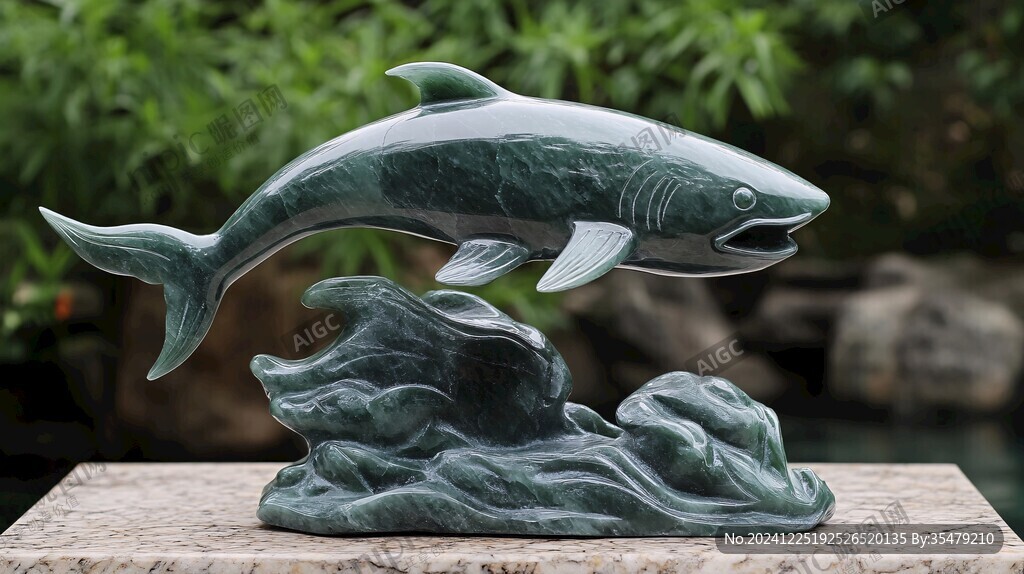 創(chuàng)意海豚擺件