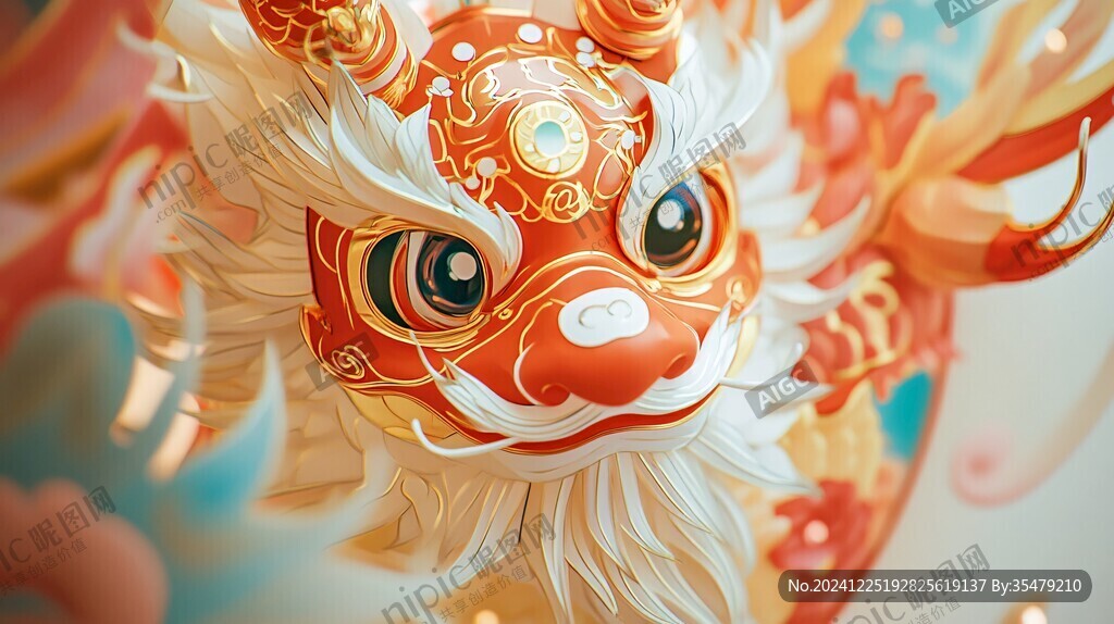 醒獅包裝插畫