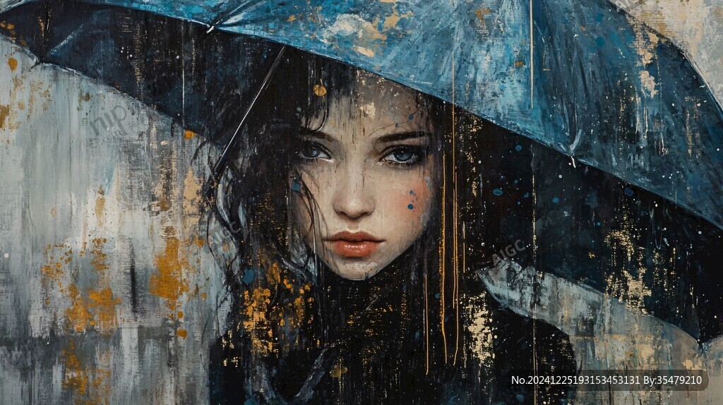 雨中少女