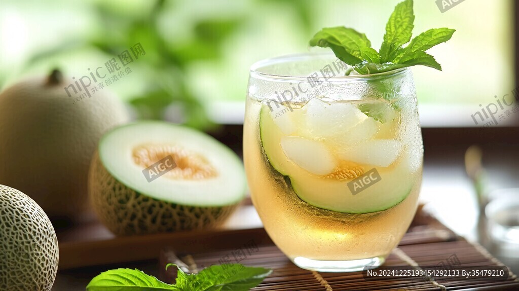 蜜瓜冰飲