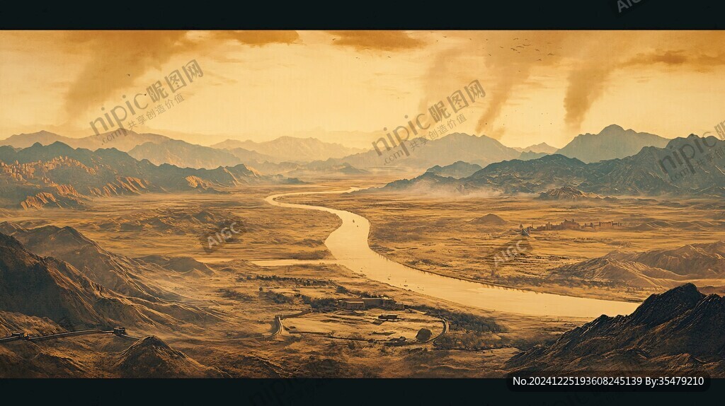 黃河流域舞臺背景