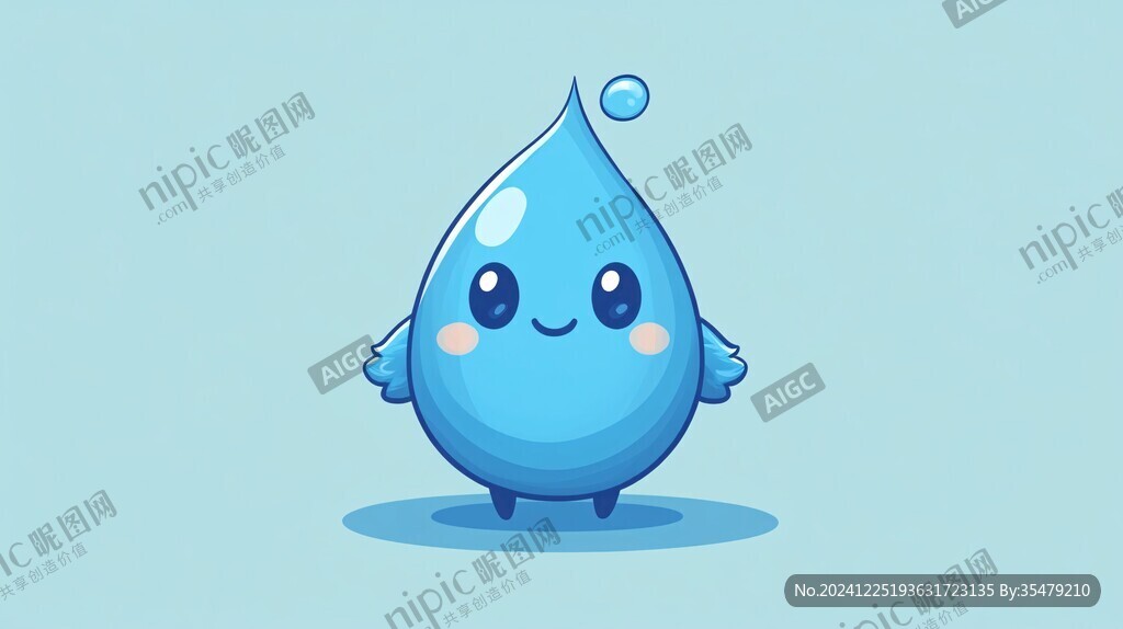 原創(chuàng)卡通水滴形象
