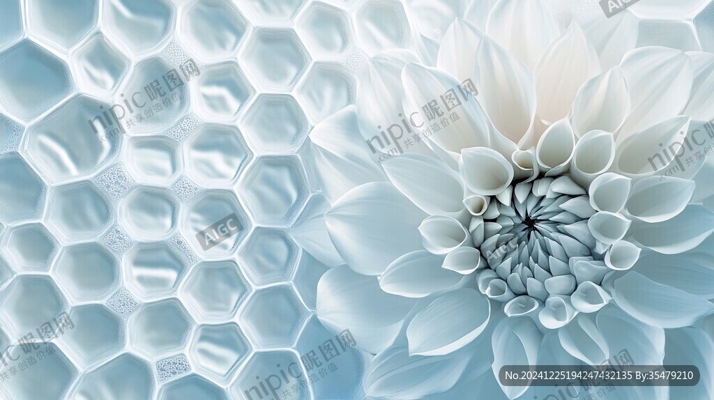 3d立體花壁紙