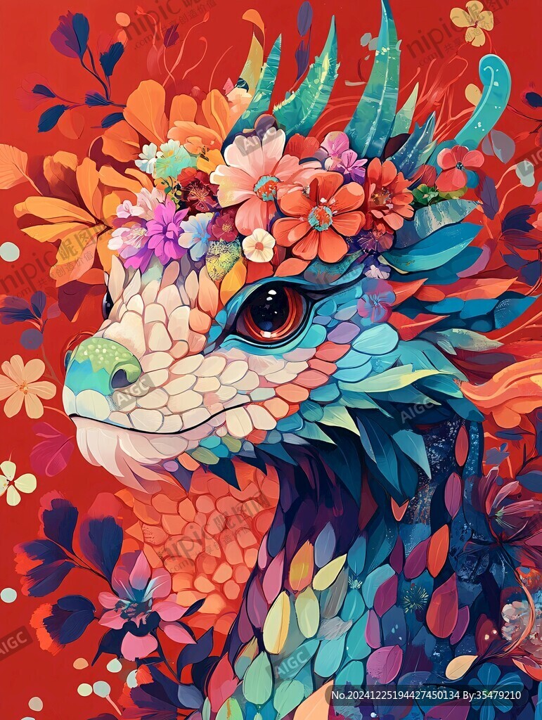 龍年系列插畫