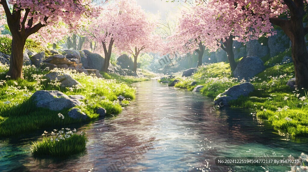 古風(fēng)場(chǎng)景春暖花開