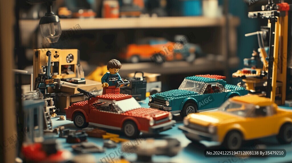 樂高拼接汽車展示