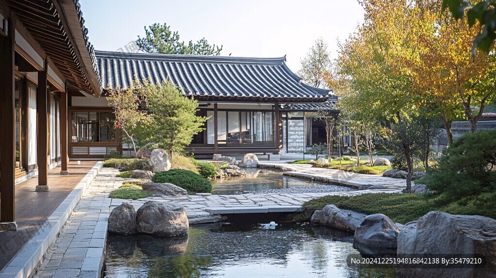 韓式村舍庭院