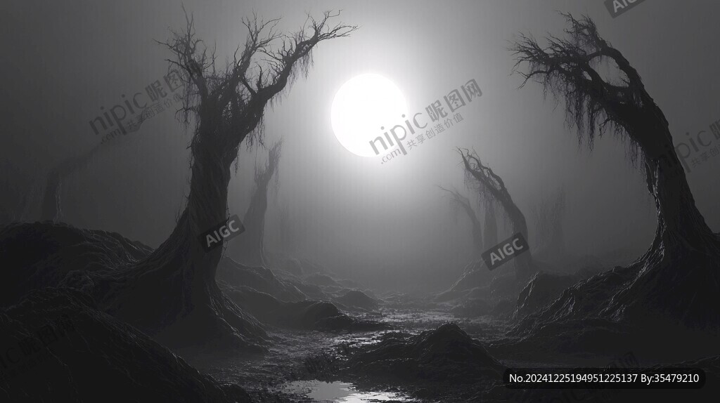 水邊怪樹