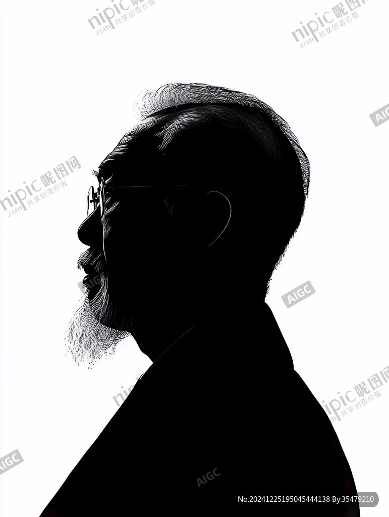 仰頭的人像