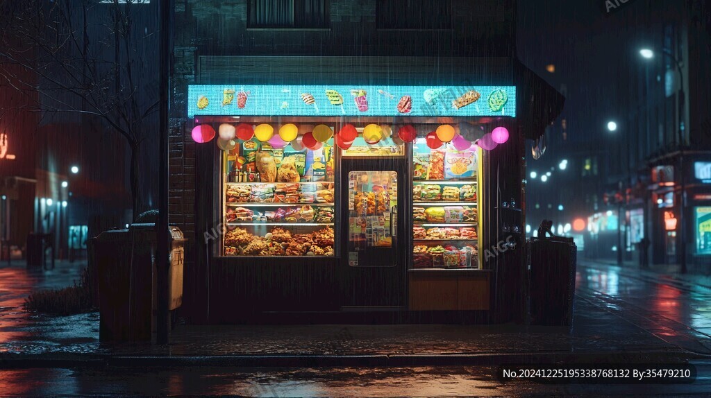 小賣部夜景