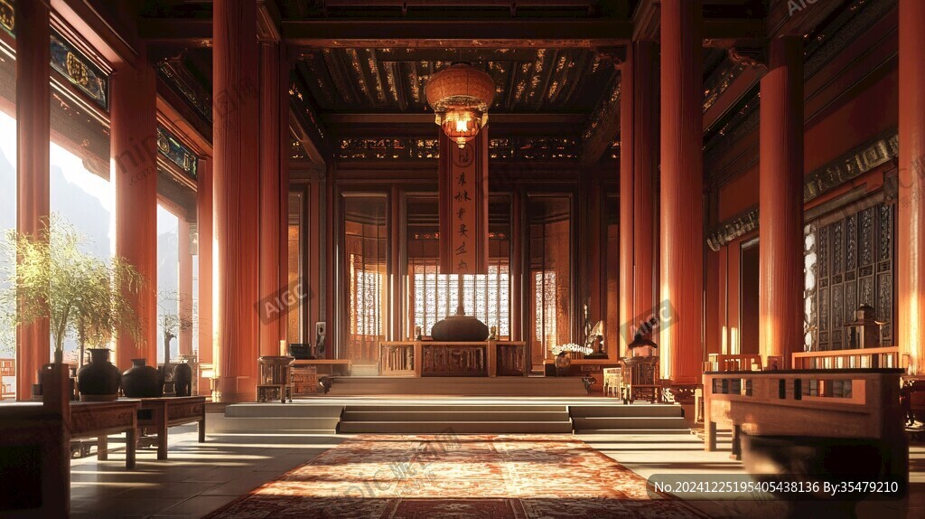 古代朝堂場景