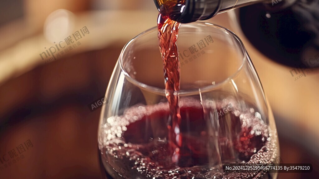 倒紅酒場(chǎng)景圖