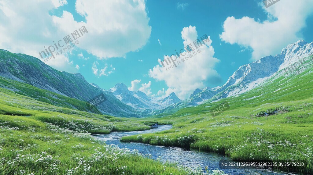 山川河流草甸草原
