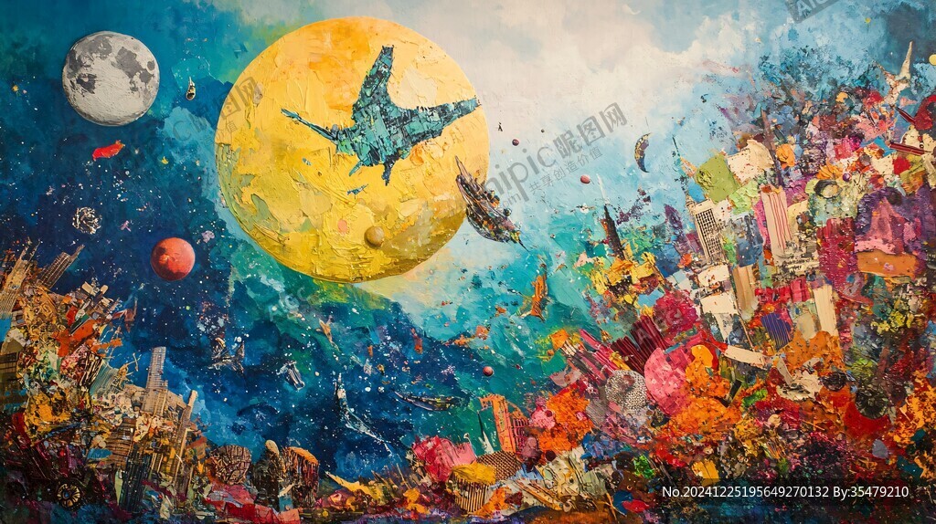 宇宙大戰(zhàn)壁畫