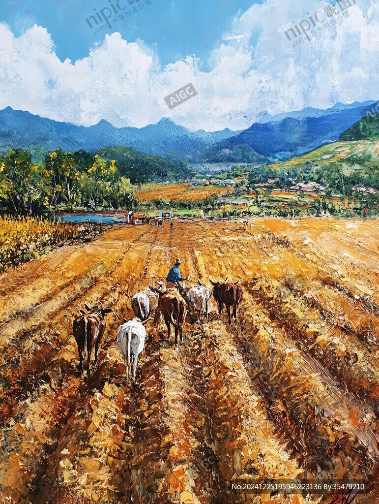 田間地頭勞作場(chǎng)景
