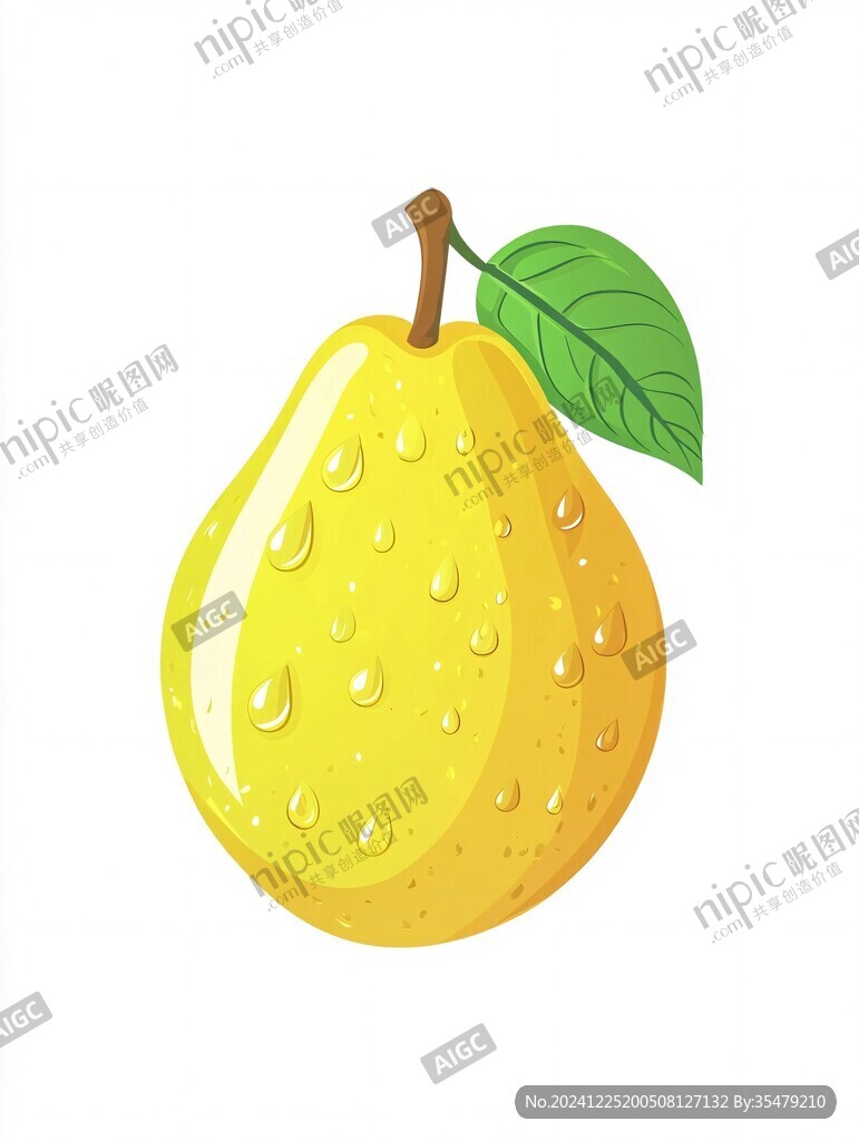 黃金梨插畫