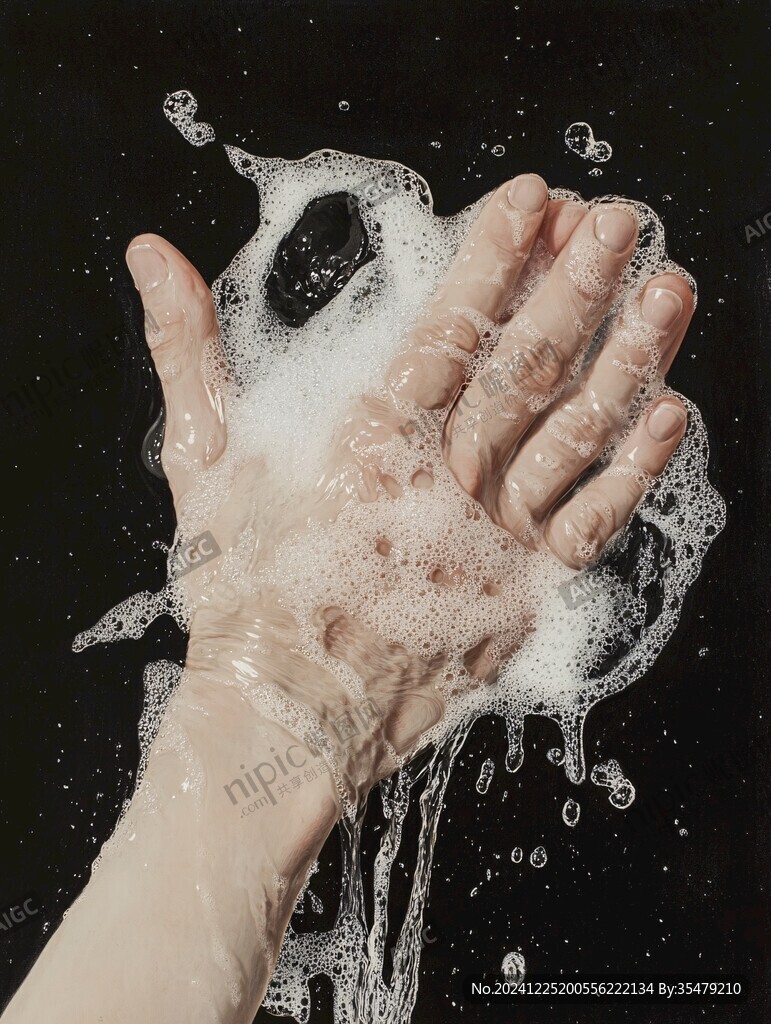 香皂洗手素材