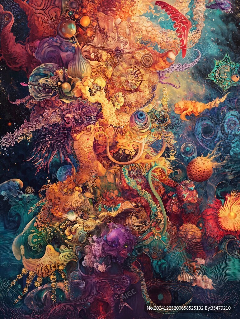海馬包裝插畫