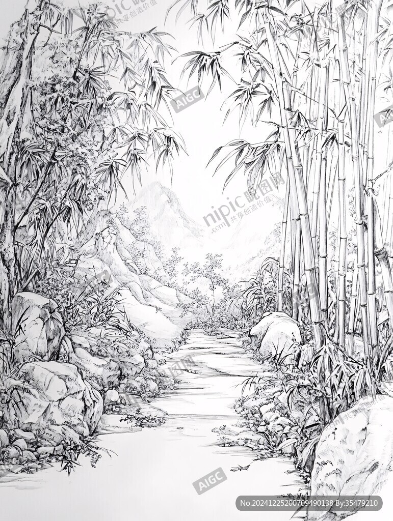鋼筆風(fēng)景手繪