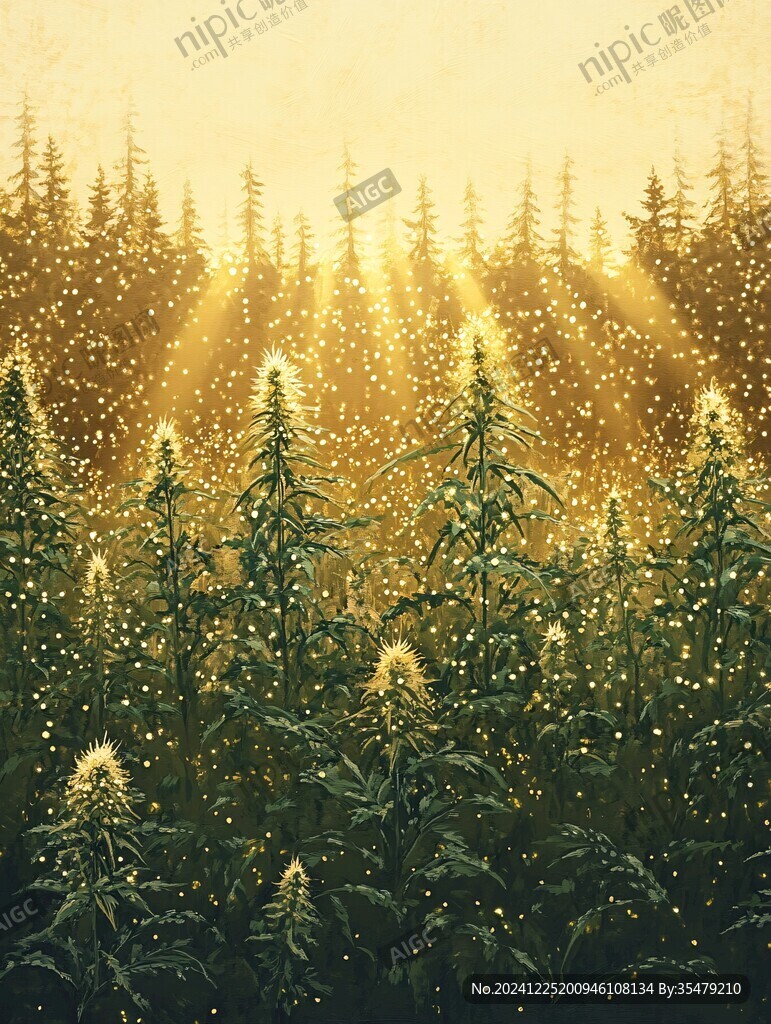 森林雪地晨光