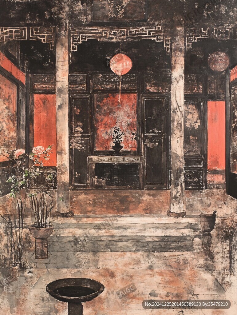 工筆閣樓
