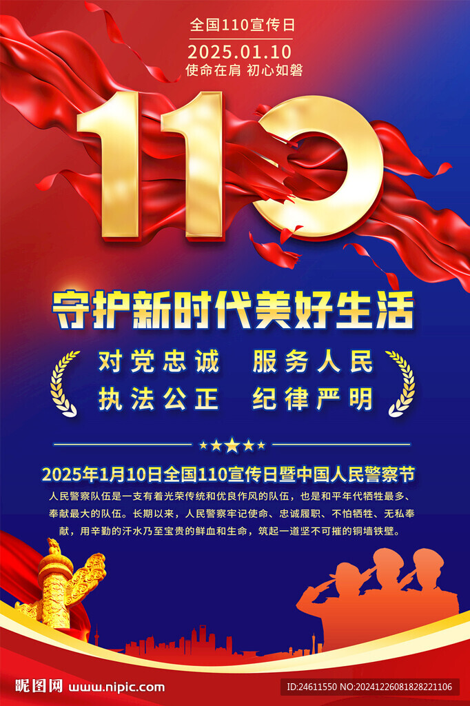全國110宣傳日海報(bào)