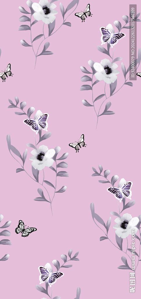 蝴蝶花卉