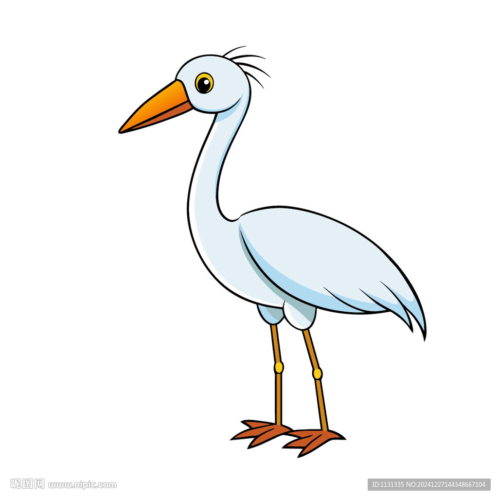 矢量動物卡通簡約水鳥