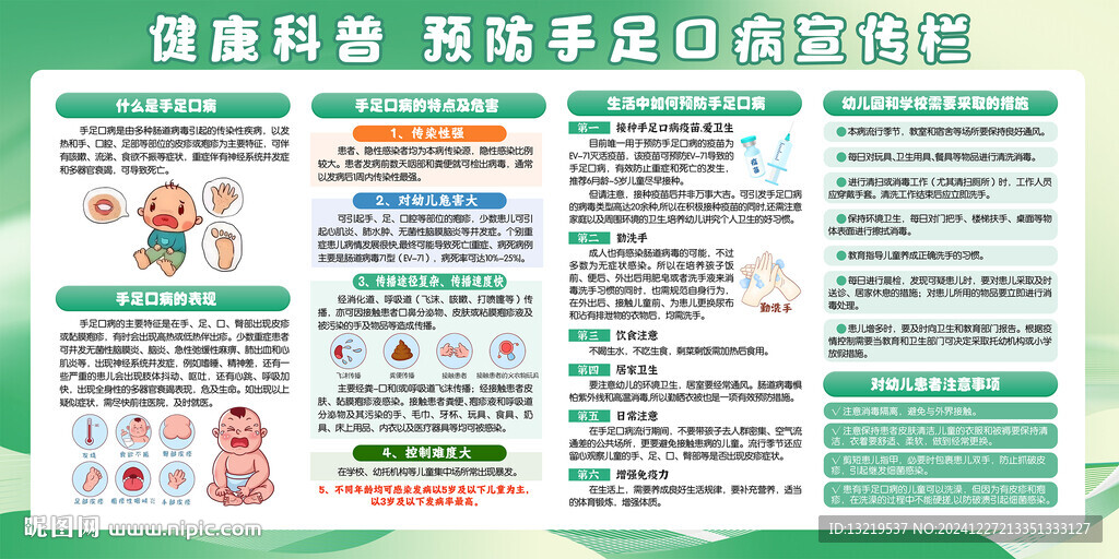 手足口宣傳欄