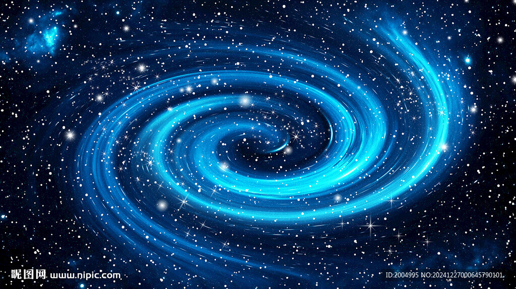 旋渦星空藍色背景