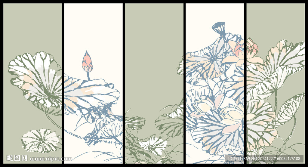 荷花裝飾畫(huà)