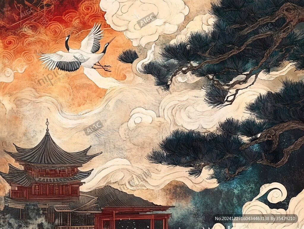 天一閣插畫