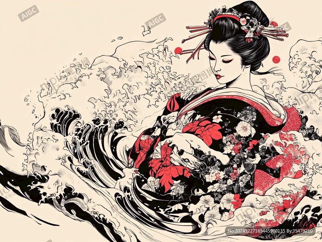 插畫藝妓