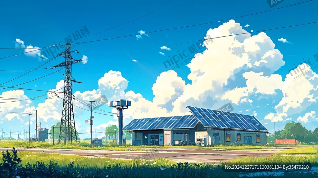 動漫場景插畫