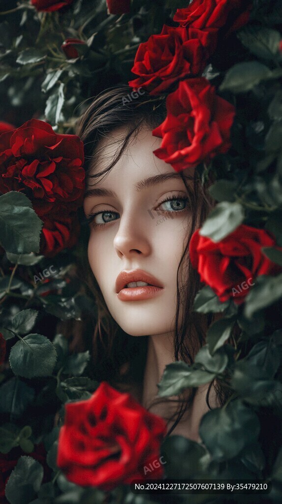 玫瑰花少女