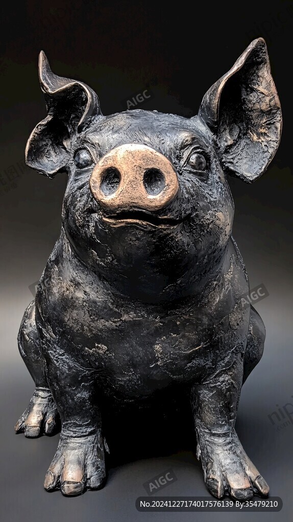 黑陶動物俑