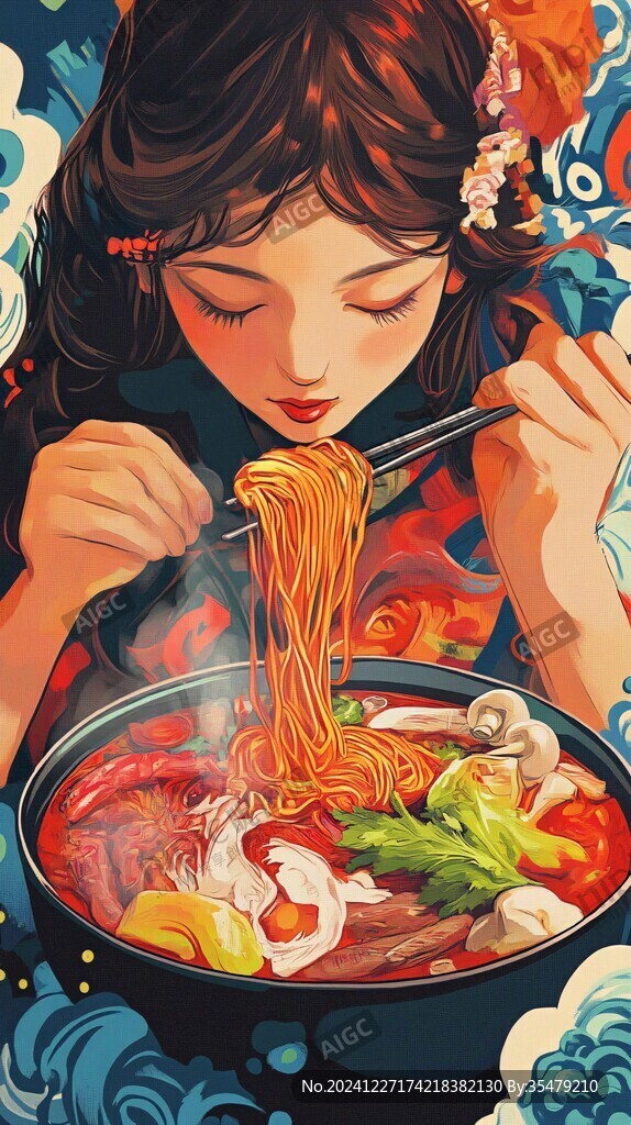 原創螺螄粉插畫