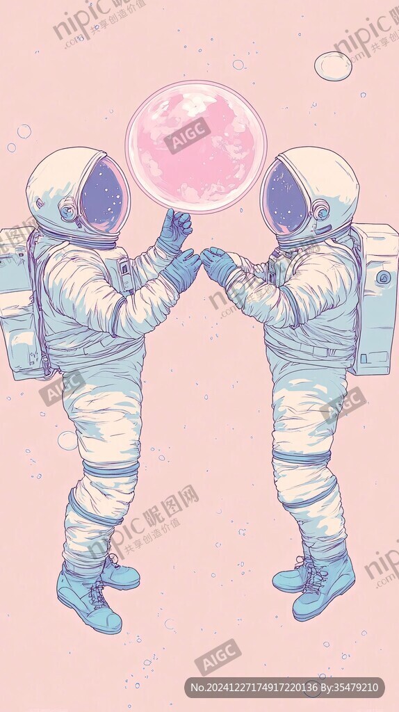 宇航員插畫