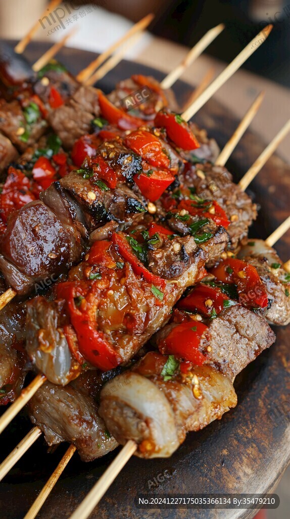 燒烤泡椒牛肉串