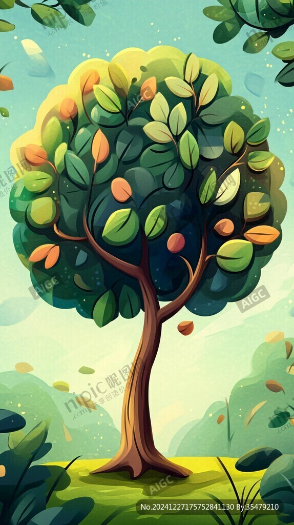 樹系列插畫
